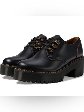 Dr. Martens Sold Out Leona Low Lace-Up Lug Heel Oxford